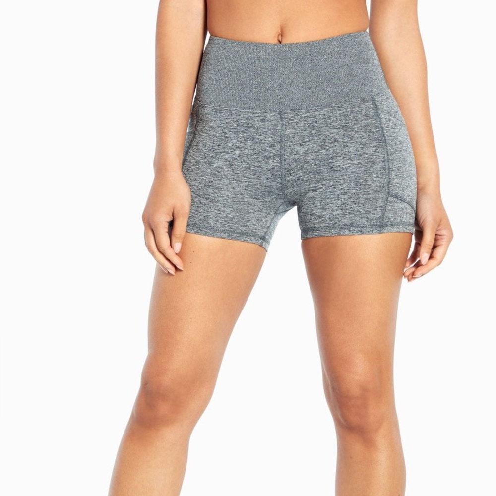 Zobha Gray Athletic Shorts Lightweight Moisture-Wicking
